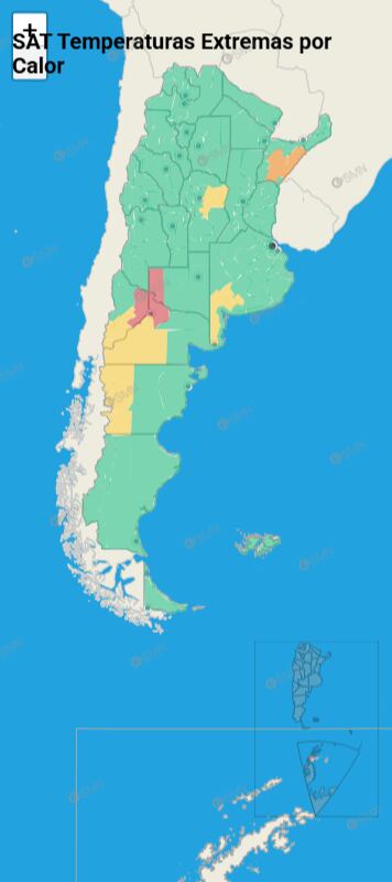 En el oeste de Neuquén y norte de la Patagonia, las temperaturas cercanas a 40 °C y tormentas intensas elevan el riesgo climático