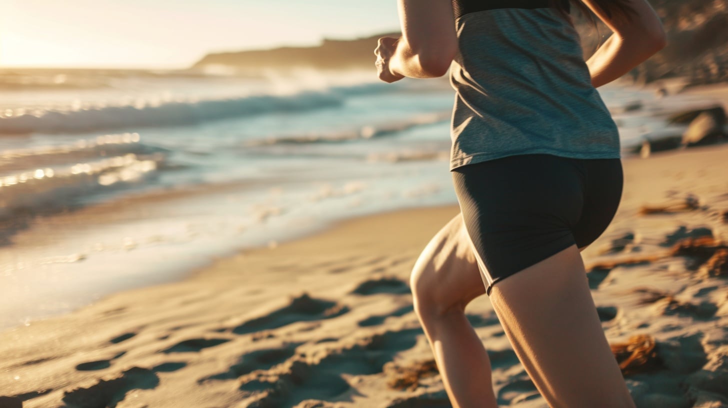 La playa a primera hora de la mañana ofrece un entorno tranquilo, lo que motiva a muchas personas a correr en la arena durante el verano- (Imagen Ilustrativa Infobae)