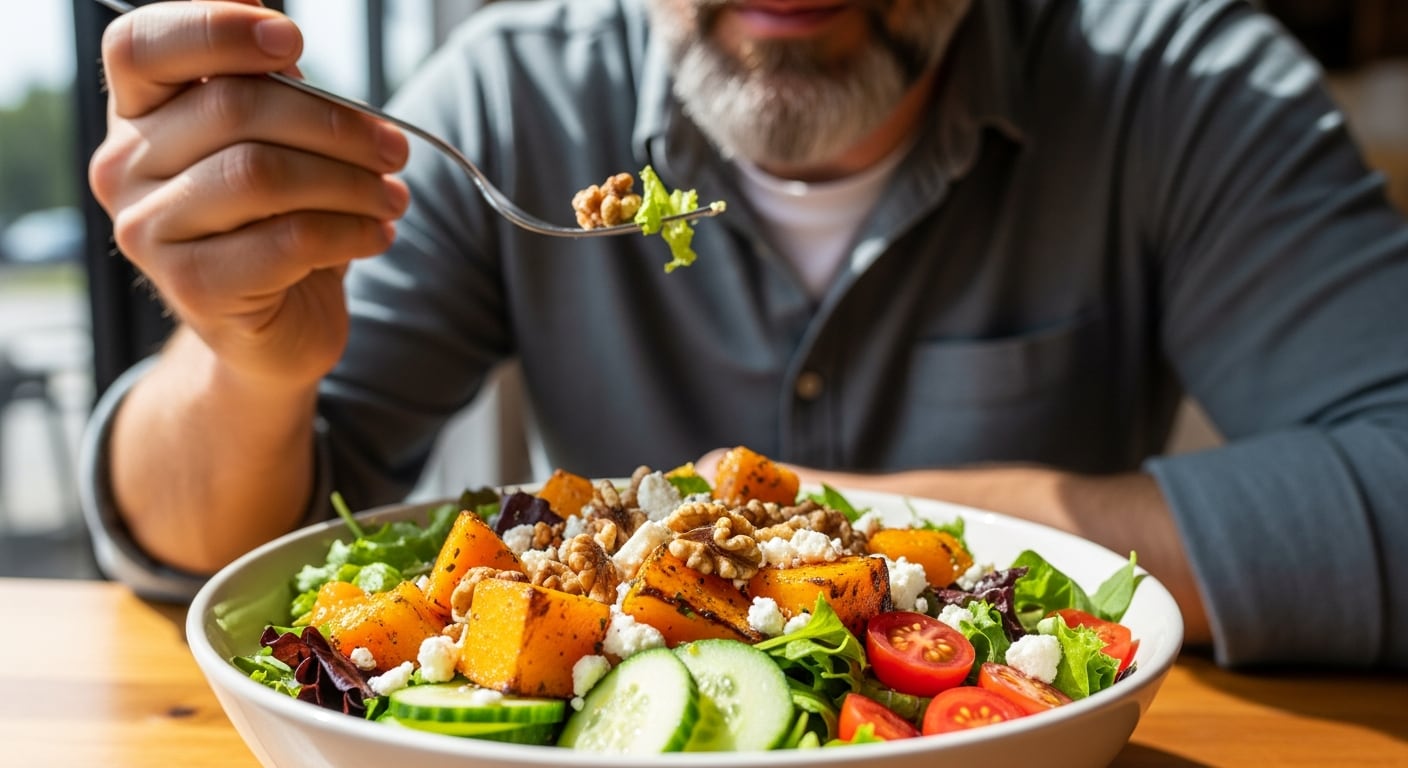 El beneficio protector de la dieta EAT–Lancet destacó en personas expuestas a menor acceso a espacios verdes y con variante genética rs2010352 GG. (Imagen Ilustrativa Infobae)