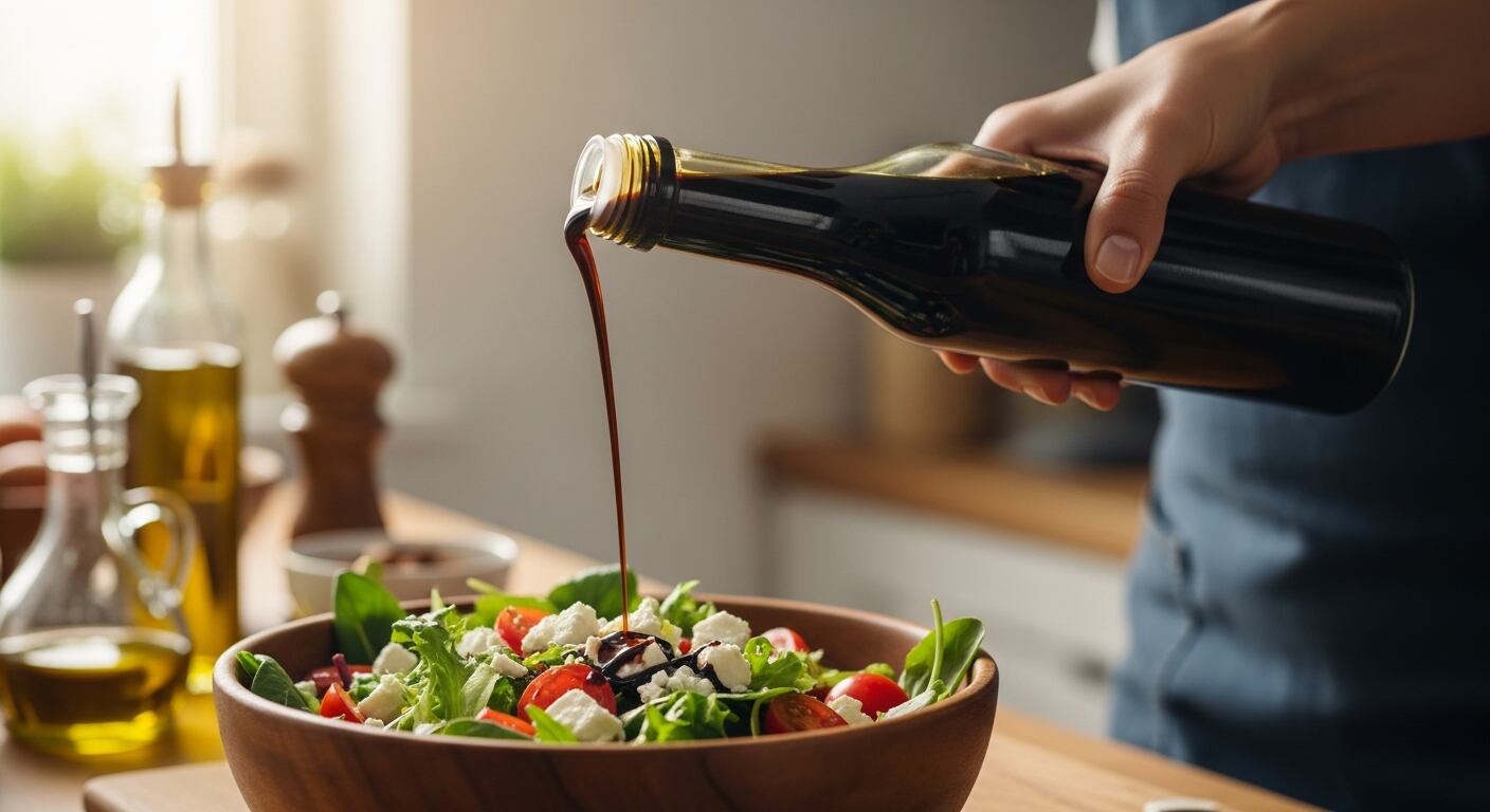 El vinagre balsámico y el jugo de limón realzan el sabor sin aportar sodio significativo, siendo opciones recomendadas por expertos en nutrición (Imagen Ilustrativa Infobae)