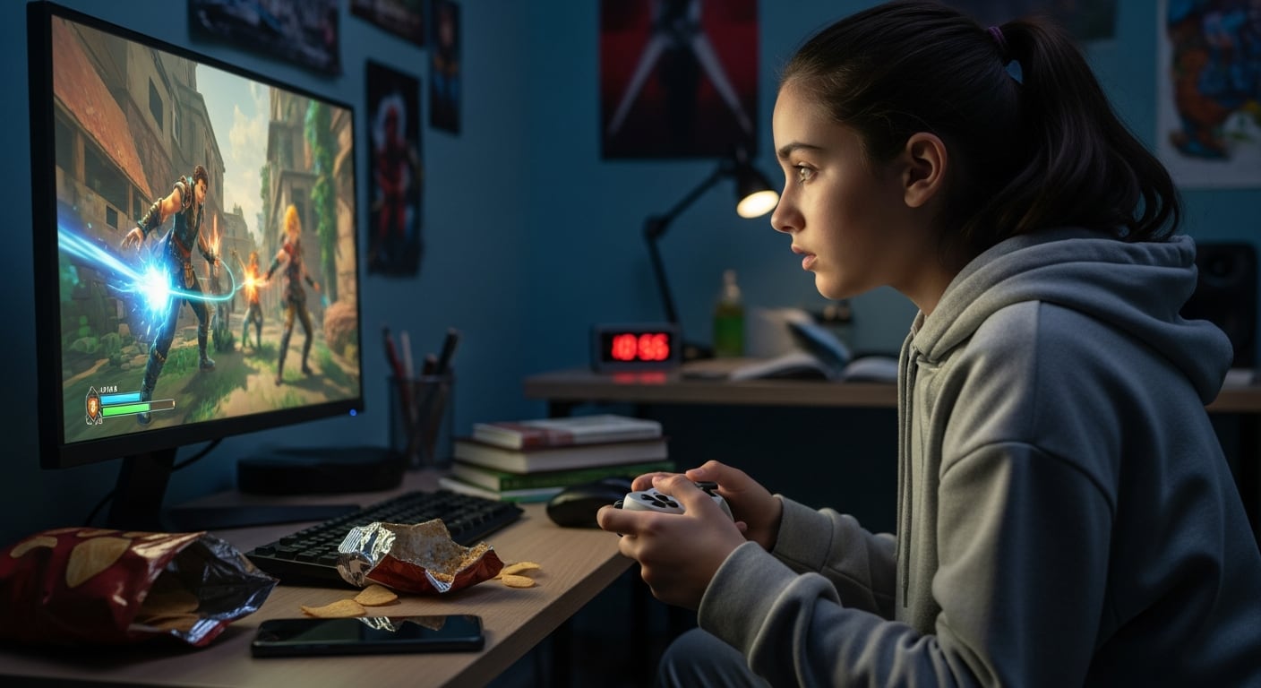 El análisis entre estudiantes universitarios mostró que quienes jugaban videojuegos en niveles bajos o moderados tenían patrones similares y más saludables en dieta, sueño y peso, en comparación con los usuarios intensivos (Imagen Ilustrativa Infobae)