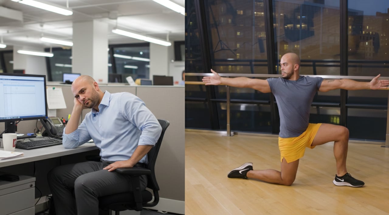 El sedentarismo prolongado y las malas posturas pueden desencadenar molestias persistentes en la zona media de la espalda, afectando la calidad de vida y el rendimiento diario (Imagen Ilustrativa Infobae)