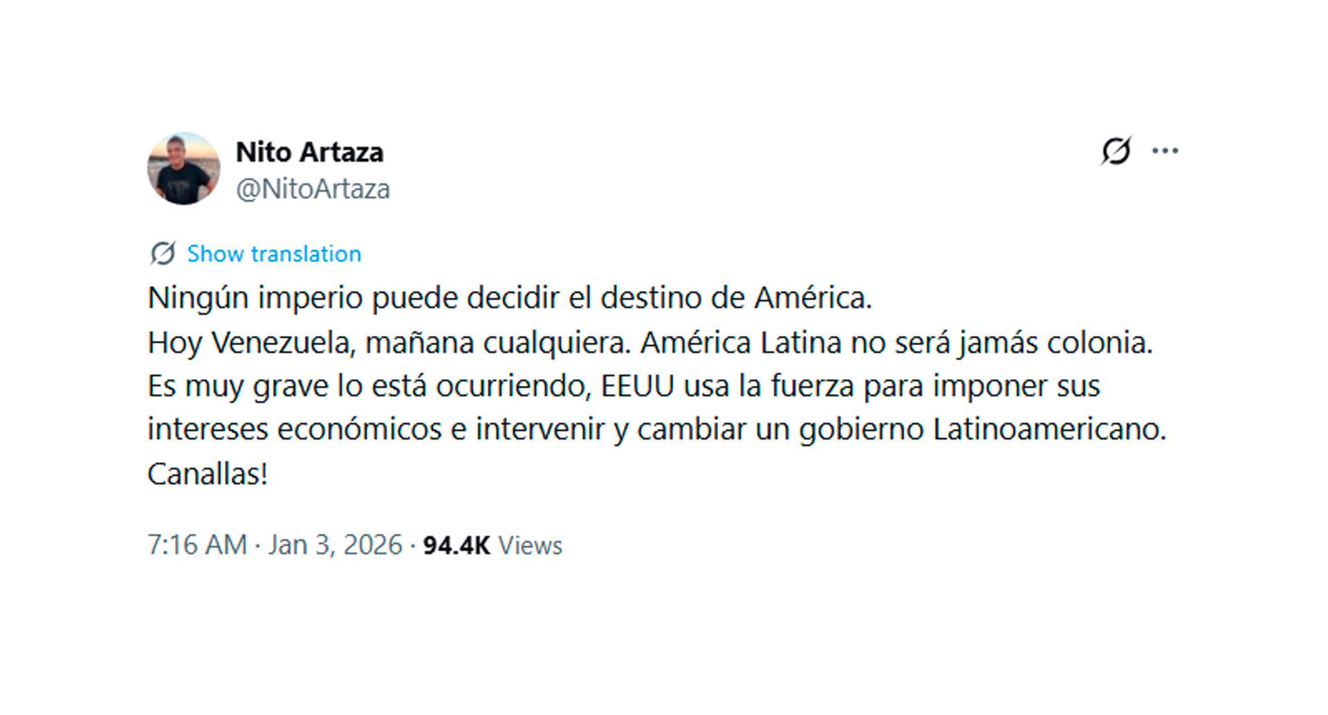 De Catherine Fulop a Ricardo Montaner, la reacción de los famosos a la captura de Nicolás Maduro en Venezuela