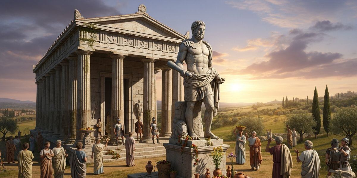 El depósito votivo debajo del santuario incluye objetos vinculados al culto de Hércules (Imagen Ilustrativa Infobae)