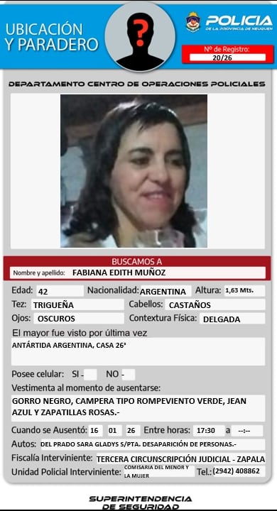 Desesperada búsqueda de la hermana del Huevo Acuña en Neuquén: “No la encontramos por ningún lado”