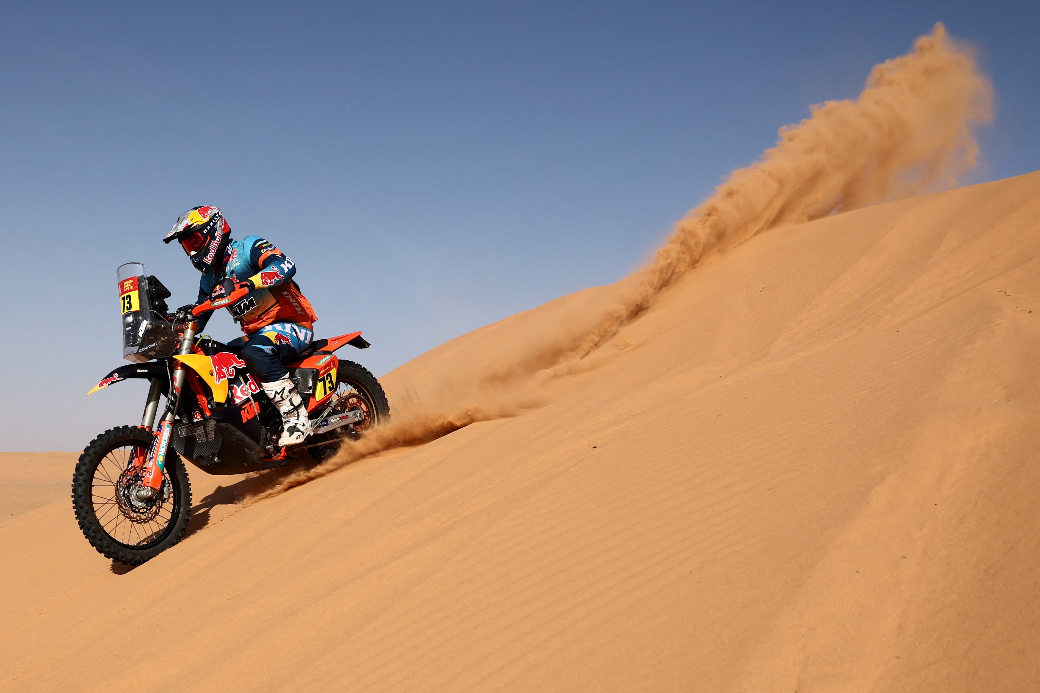 Edgar Canet, que estaba en los primeros puestos en las etapas iniciales, cayó considerablemente en la clasificación general (REUTERS/Stephane Mahe)