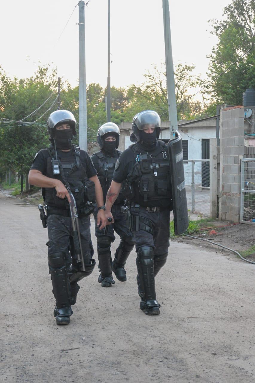 La mayoría de los allanamientos se concentraron en el barrio La Lonja