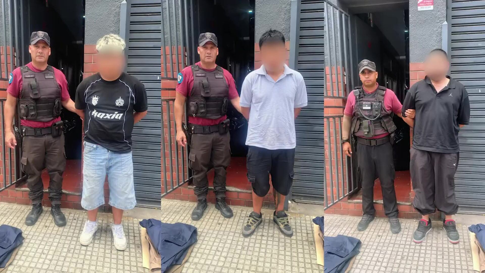 Los tres detenidos por el robo de pantalones