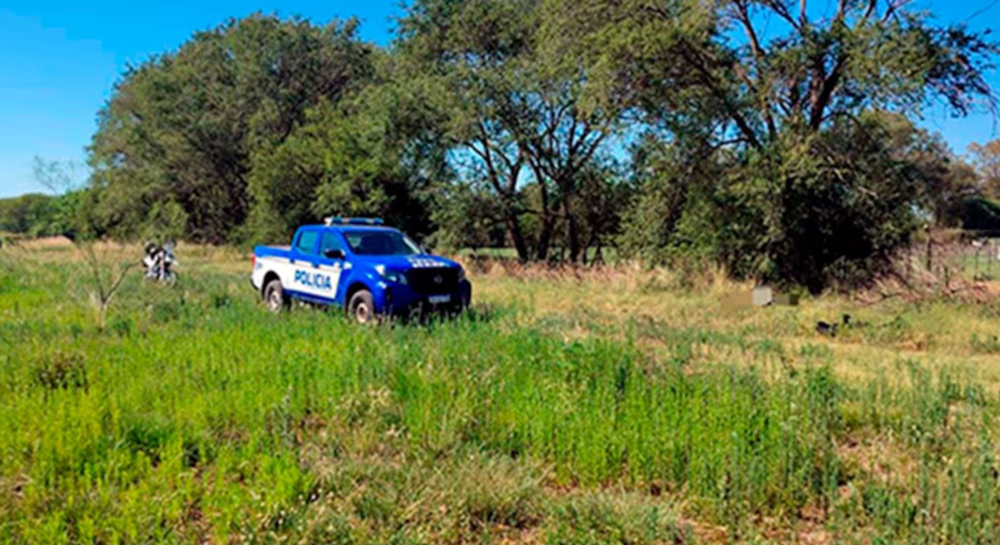 La zona donde fue encontrada la mujer presuntamente asesinada (Gentileza: Villa María En Vivo)