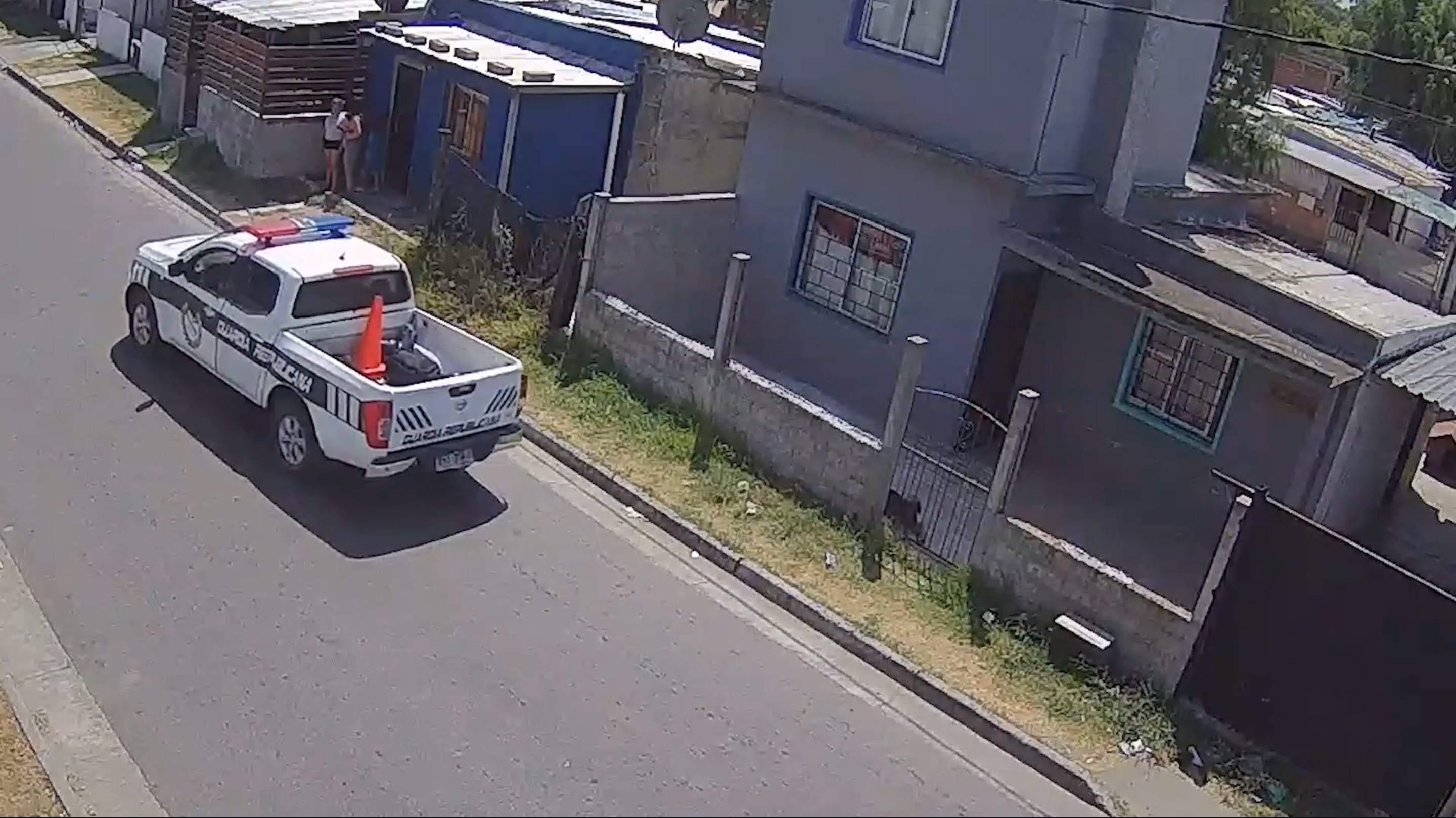 Un patrullero en el barrio Marconi de Montevideo (Archivo/Ministerio del Interior)