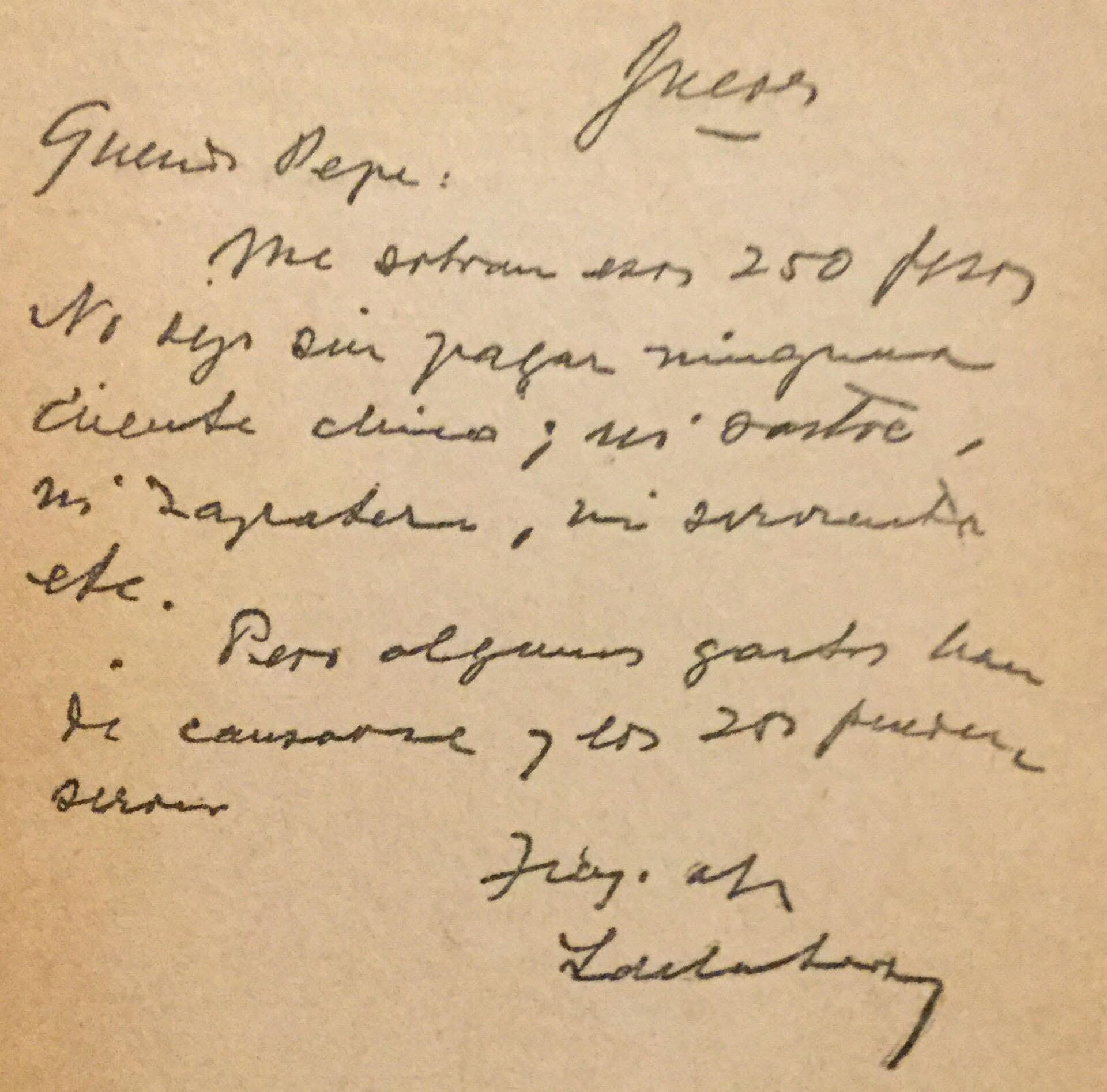 Al momento de quitarse la vida, aseguró que solo le sobraban 250 pesos, y quiso que se supiera por si había que cancelar alguna deuda