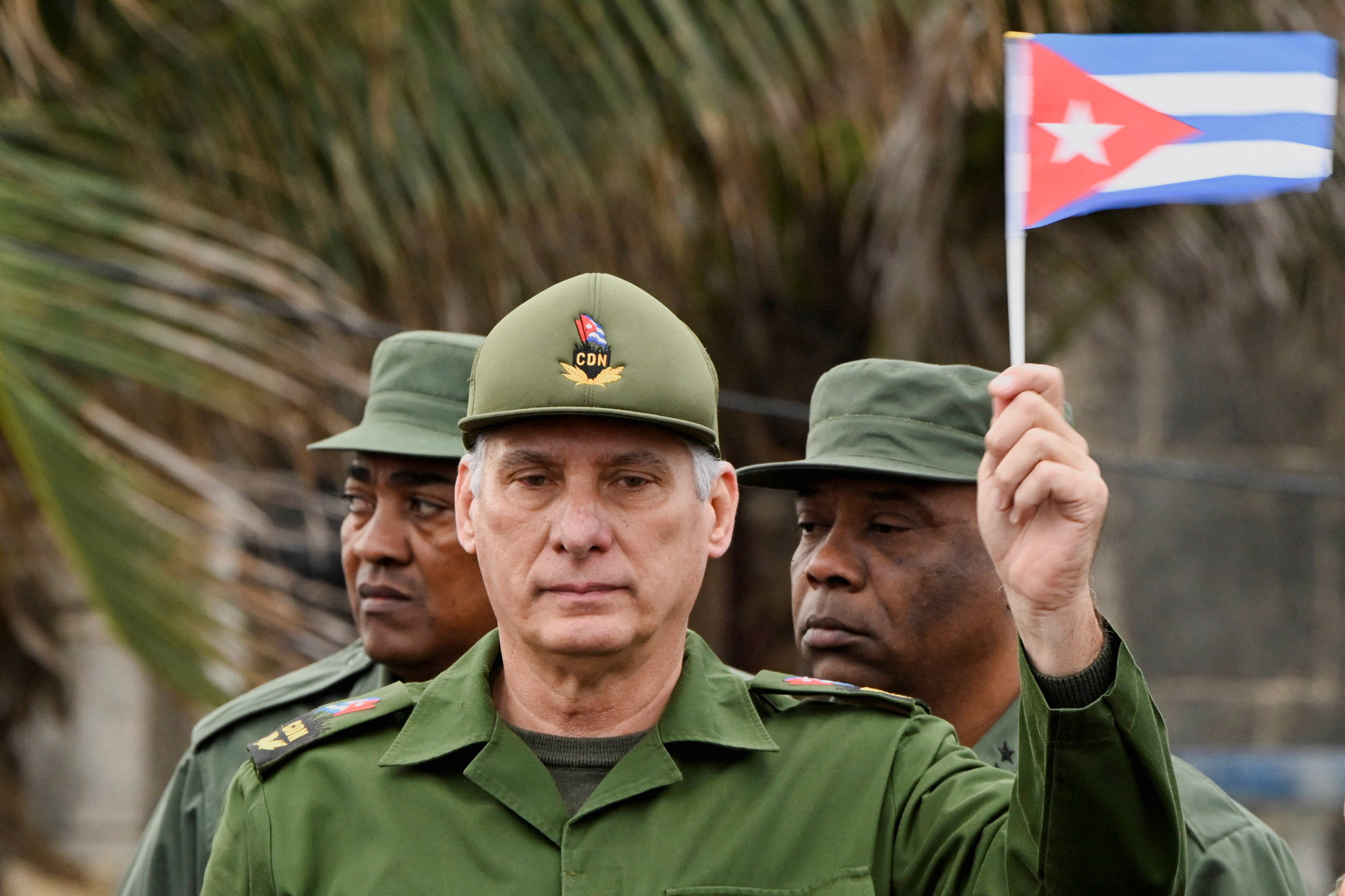 El dictador cubano presenció ejercicios militares en La Habana (Adalberto Roque/REUTERS)