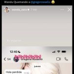 El divertido ida y vuelta de Wanda Nara y Grego Rossello en redes sociales: “Hola perdida”