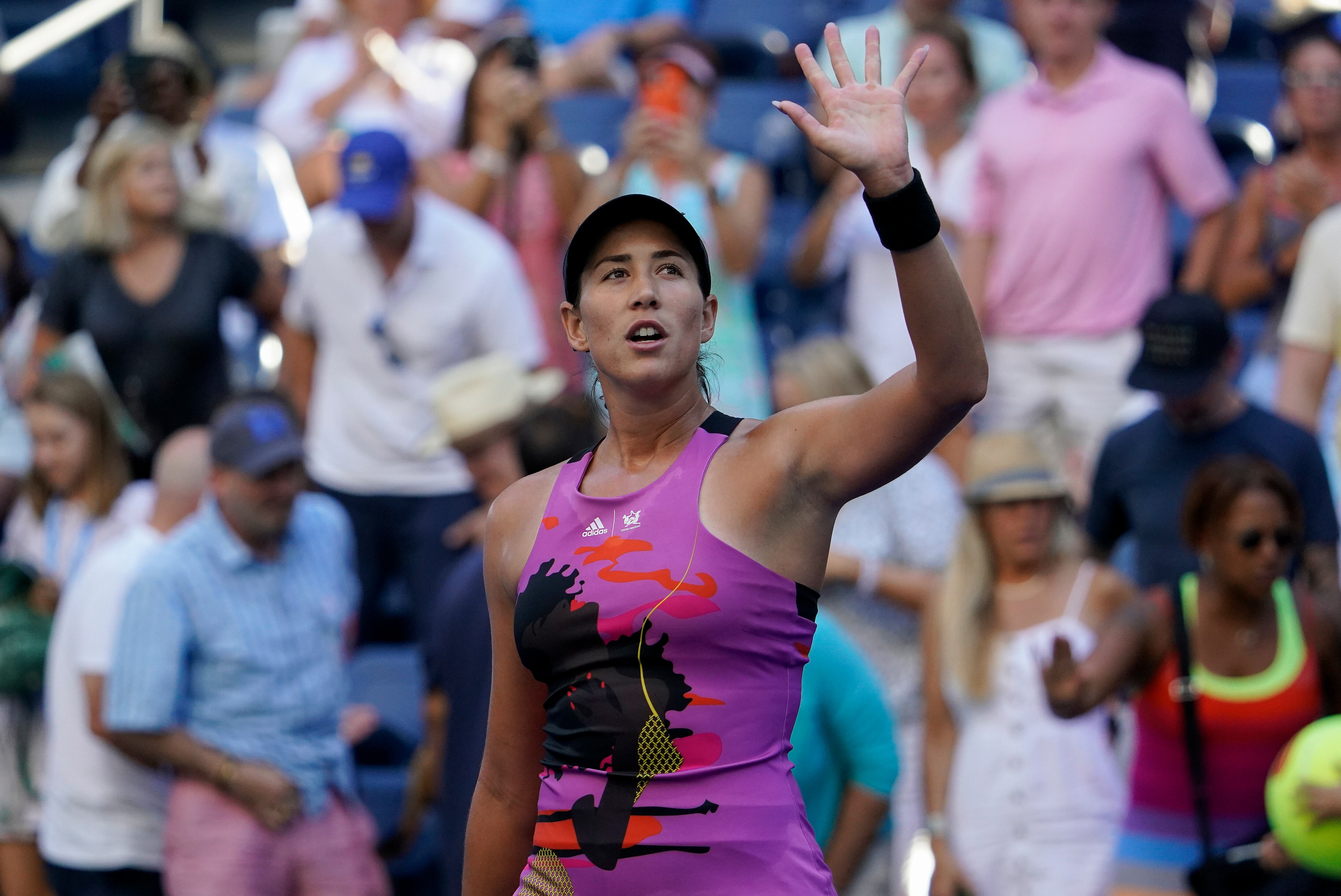 El sábado 20 de abril del 2024, Muguruza anunció su retiro del tenis a los 30 años (AP Foto/Seth Wenig, Archivo)