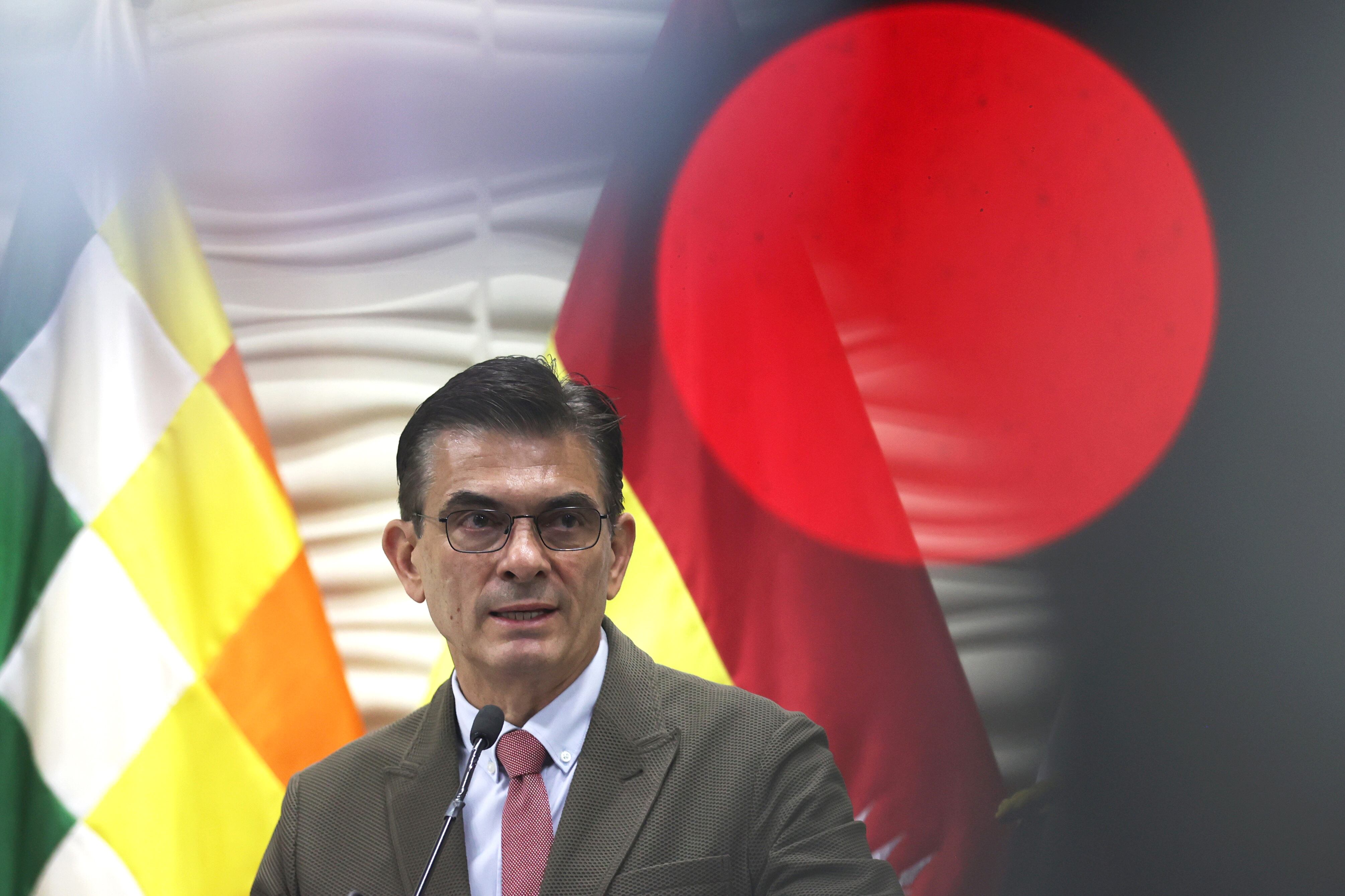 Fotografía de archivo del presidente de Bolivia, Rodrigo Paz. EFE/ Luis Gandarillas