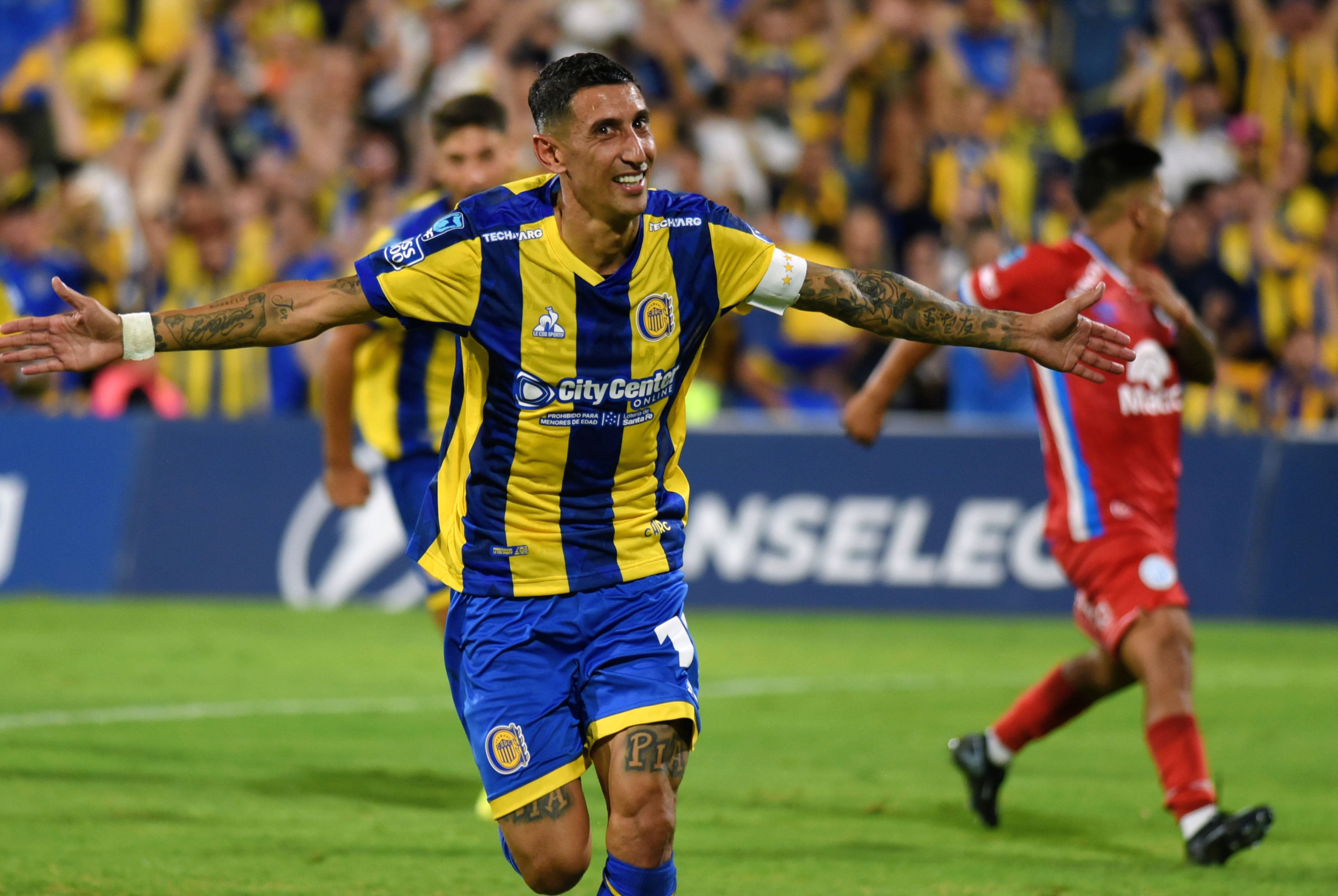 Angel Di María marcó el gol de penal para Rosario Central ante Belgrano (Fotobaires)