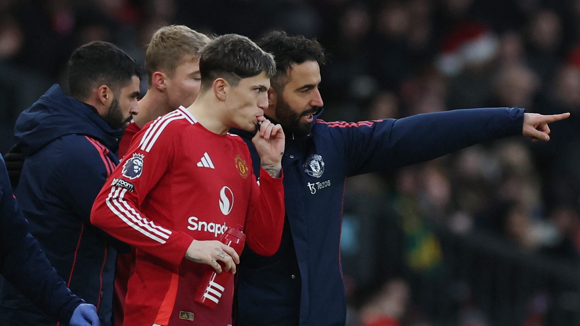 En el club entendieron que la pelea entre el ahora ex DT y Garnacho bajó la cotización del delantero, hoy en Chelsea (REUTERS)