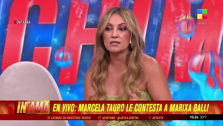 El mea culpa de Marcela Tauro con Marixa Balli. “Estuve guaranga yo que no le contesté. Le tendría que haber dicho ‘muchas gracias por pensar en mí’”, se sinceró (Infama, América TV)
