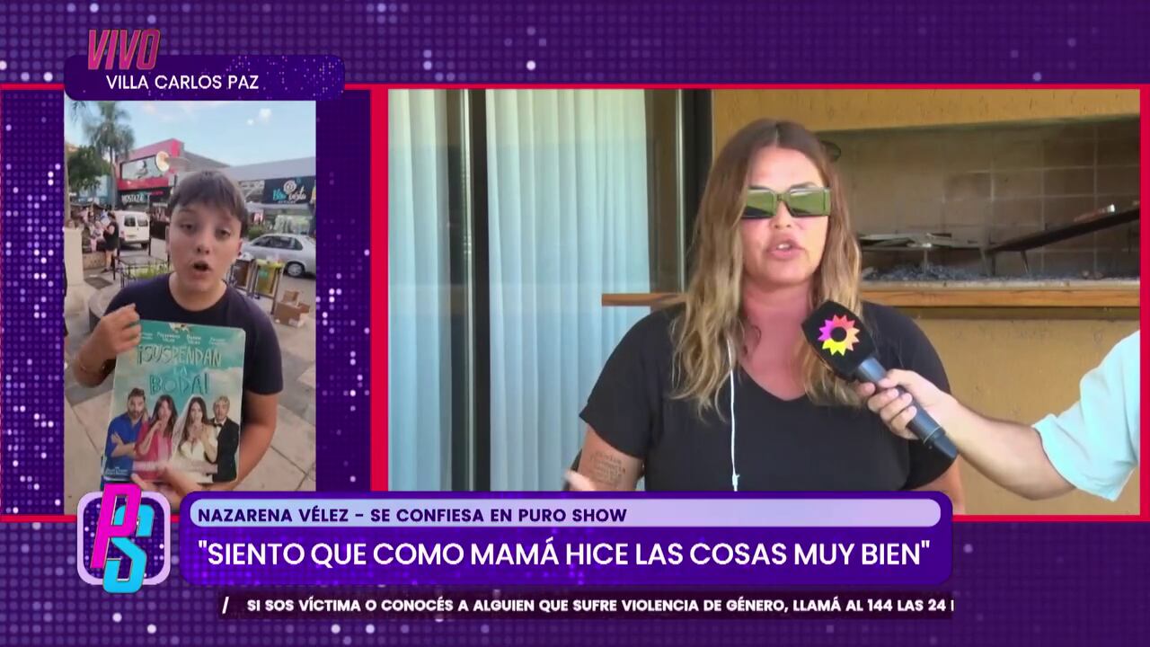 Nazarena Vélez compartió su felicidad por Titi, su hijo que vende entradas de su obra (Puro Show, América)