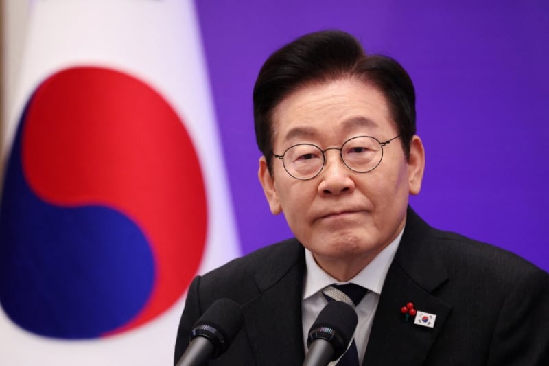 El presidente surcoreano, Lee Jae-myung, habló sobre la necesidad de frenar el desarrollo nuclear de Corea del Norte (REUTERS/Kim Hong-Ji)
