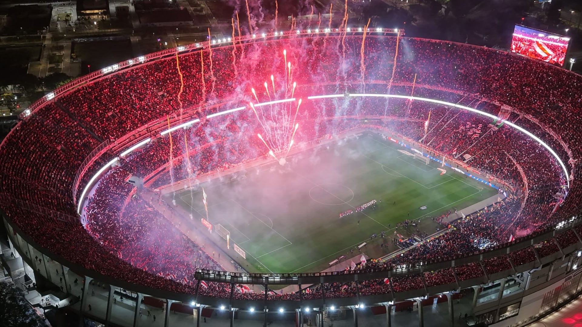 Una toma aérea del estadio Monumental de River (@riverplate)