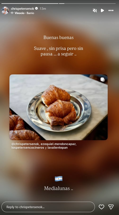 El cocinero eligió una imagen de una de sus creaciones, fechada en abril pasado (Instagram)