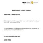 El primer posteo de Christian Petersen luego de recibir el alta médica: “A seguir”