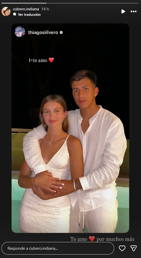 La pareja celebró un nuevo aniversario de su noviazgo