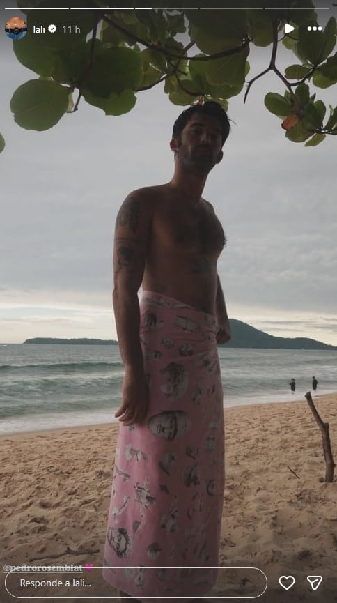 Lali Espósito saludó a su novio con unas fotos de su álbum íntimo de sus vacaciones (Instagram)