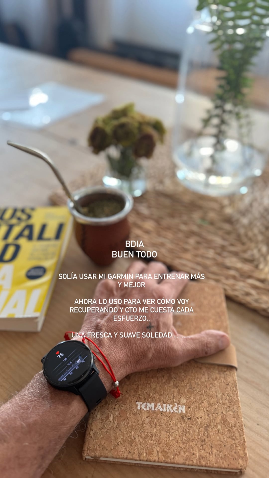 Christian Petersen compartió un mensaje y una fotografía de su presente 