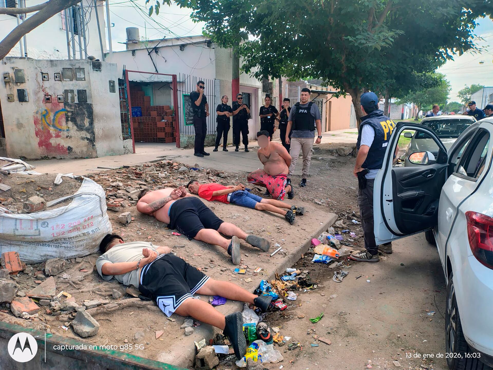 Los cuatro detenidos el martes pasado