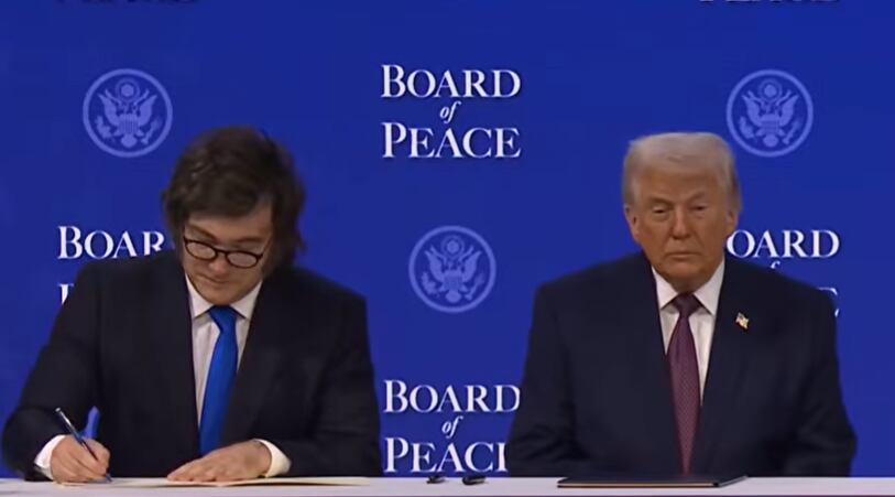 El presidente argentino, Javier Milei, fue el primero en sumarse al Consejo de Paz de Trump