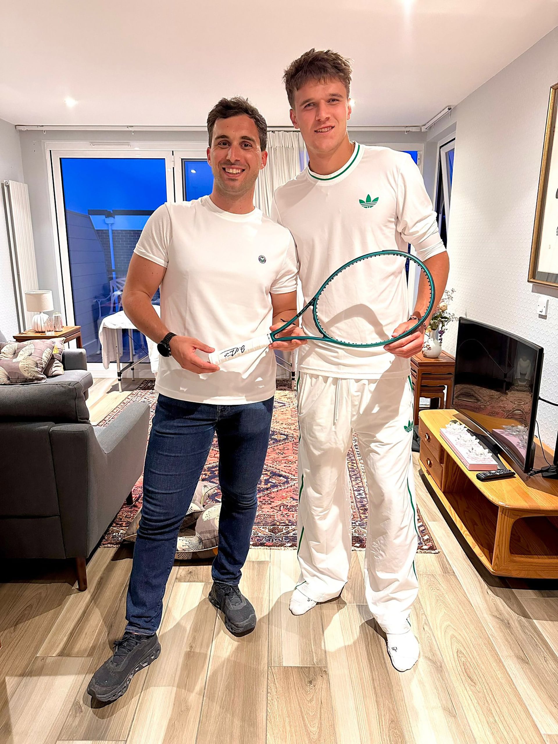 Con el tenista checo Jakub Mensik