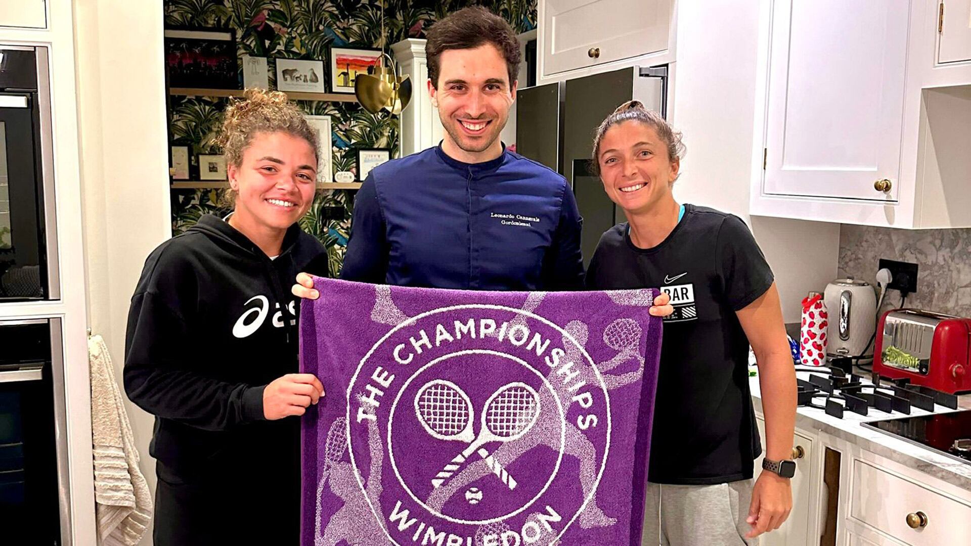 Con la tenista italiana Jasmine Paolini