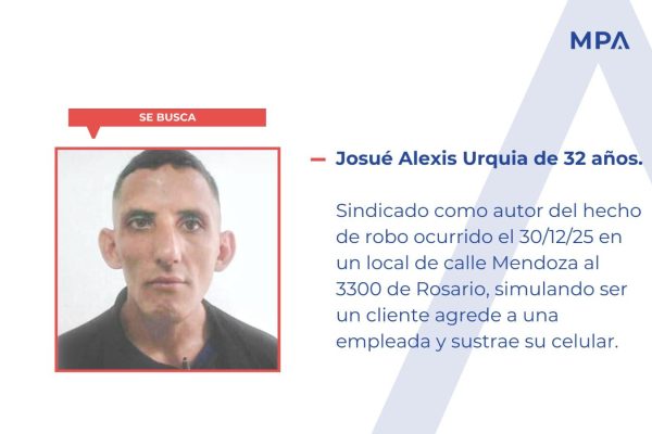 “Es peligroso”: difundieron el rostro del ladrón filmado golpeando a la empleada de una mueblería de Rosario