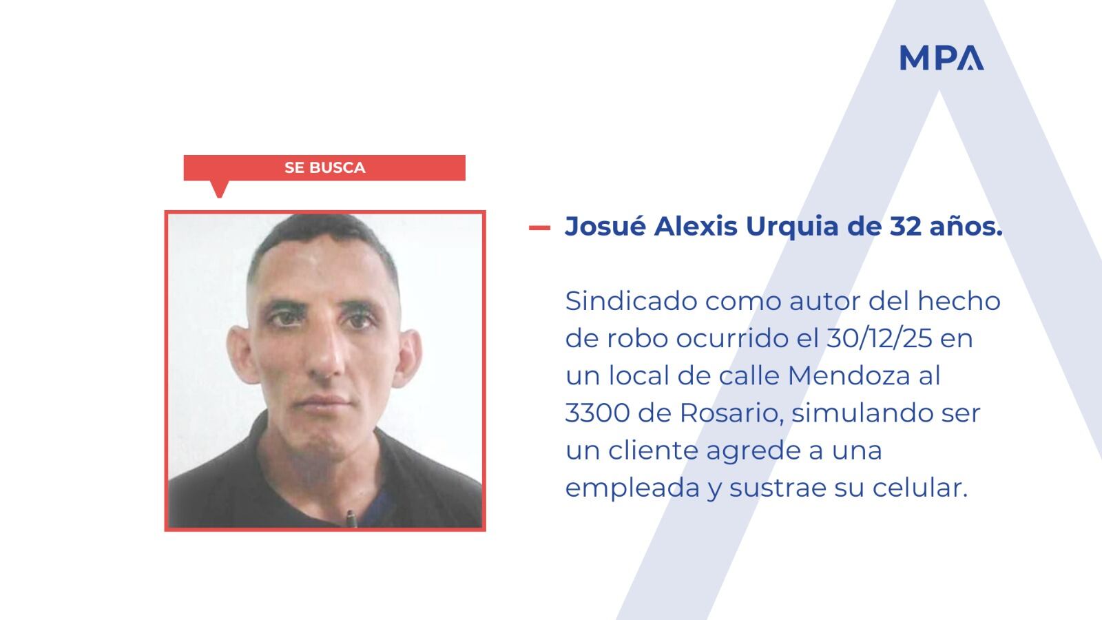 “Es peligroso”: difundieron el rostro del ladrón filmado golpeando a la empleada de una mueblería de Rosario