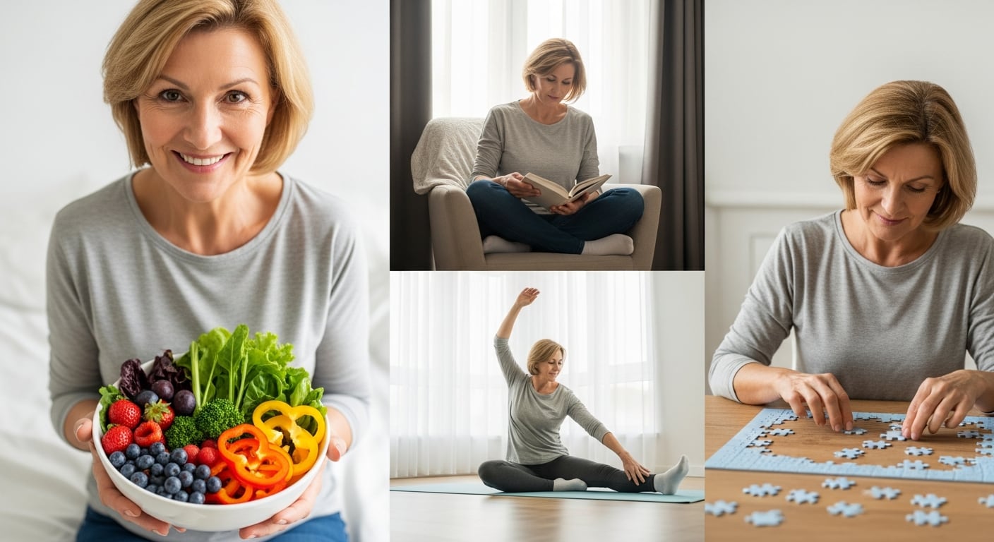 Tener rutinas de sueño, alimentación rica en antioxidantes y ejercicio regular ayuda a preservar la salud cognitiva en la menopausia (Imagen Ilustrativa Infobae)