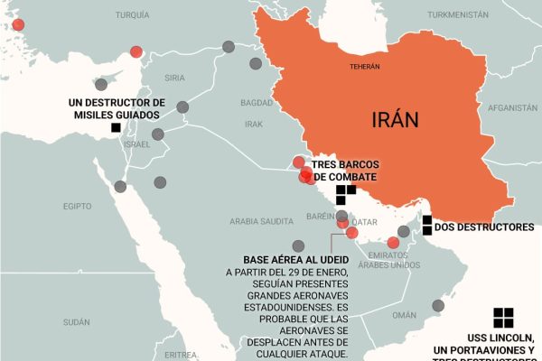Estados Unidos advirtió al régimen de Irán que “no tolerará” ejercicios militares “inseguros” cerca de sus fuerzas en Medio Oriente