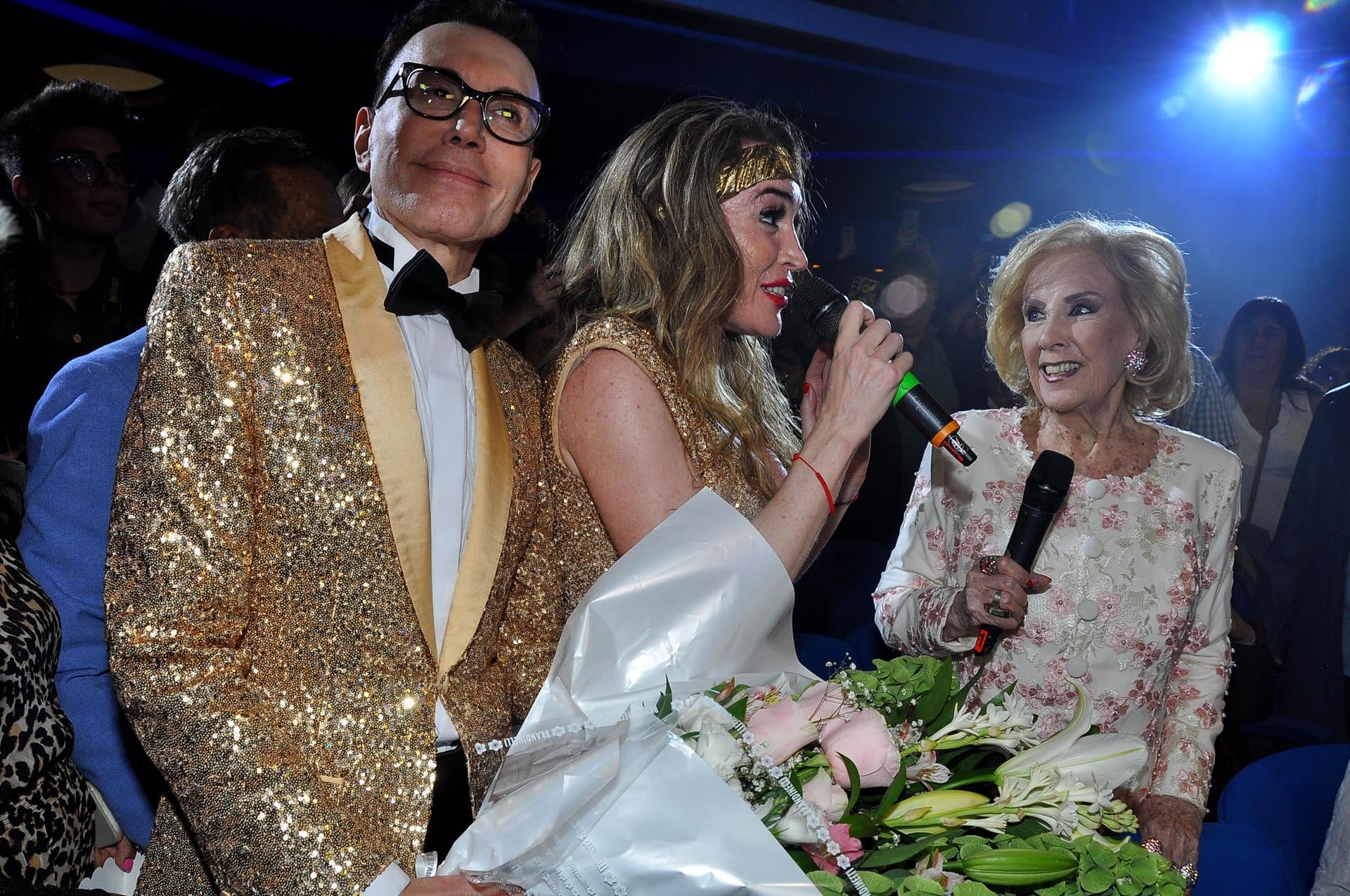 Fátima Florez recibió la visita de Mirtha Legrand en su show en Mar del Plata (Credito: Jose Tetty)