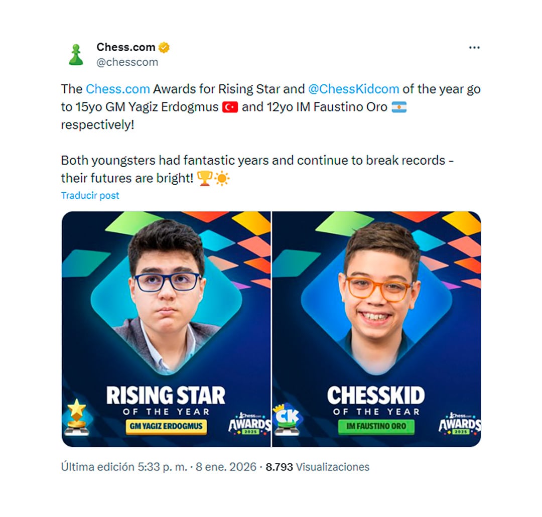 El reconocimiento a Faustino Oro