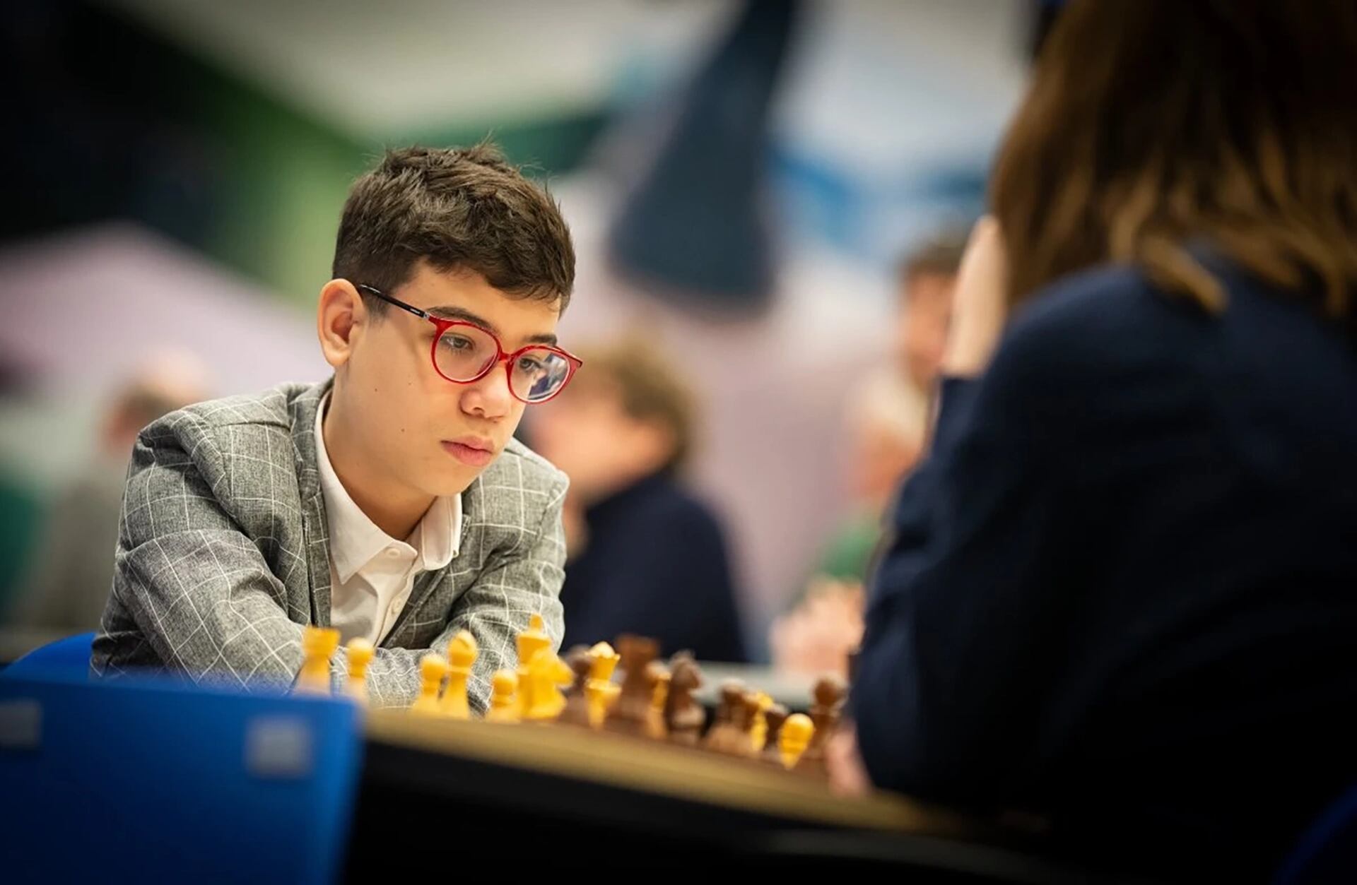 Faustino Oro en el Tata Steel Chess de Países Bajos
