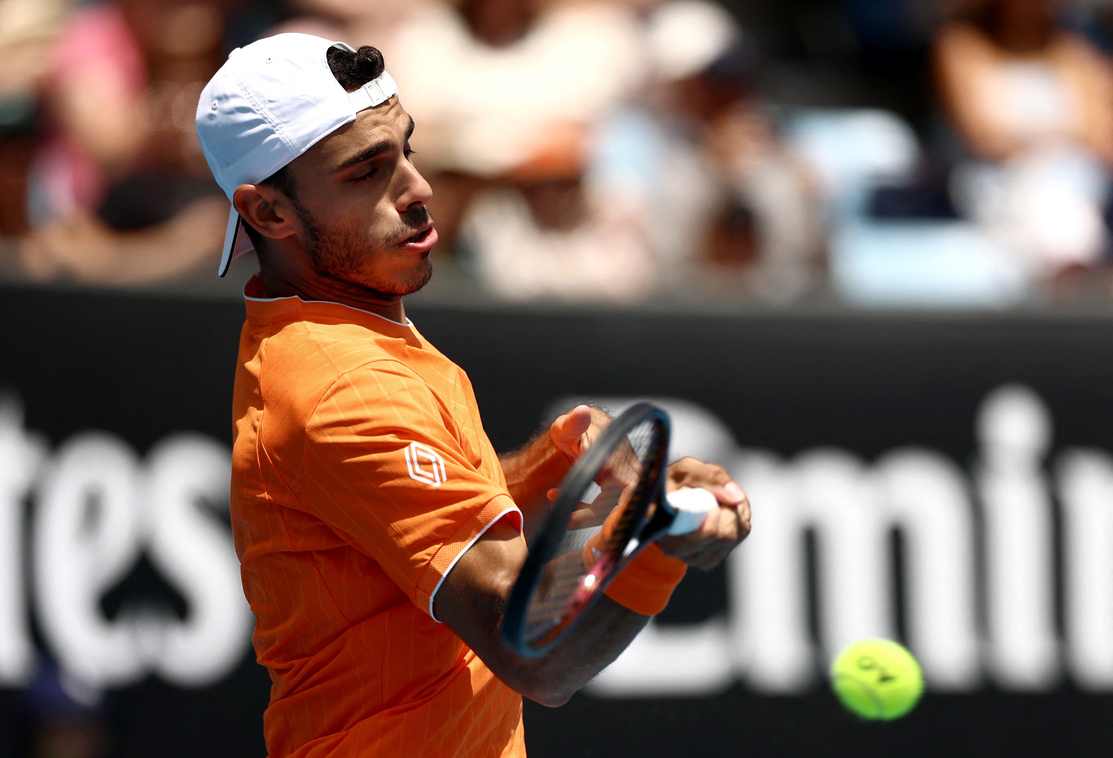 Francisco Cerúndolo jugó un partidazo y logró el boleto a la tercera ronda del Australian Open (Fuente: REUTERS/Tingshu Wang)