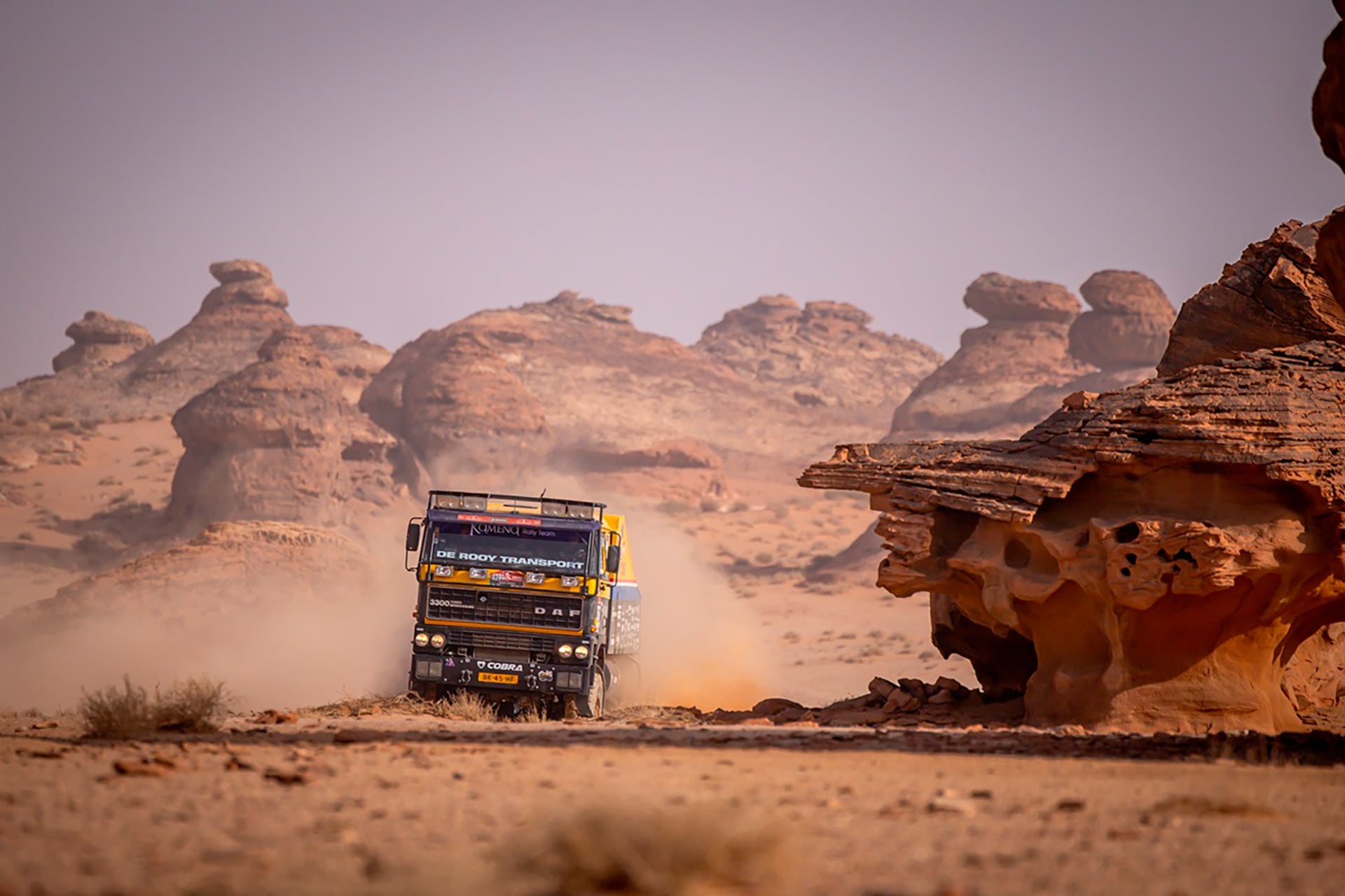 El camión en acción en este Rally Dakar (Prensa DAF)