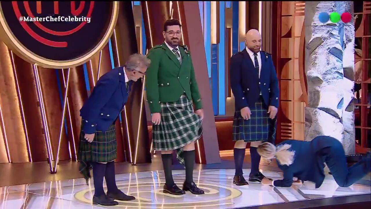 Germán Martitegui usó un kilt y Wanda Nara tuvo una inesperada reacción: “¡No tiene ropa interior!»
