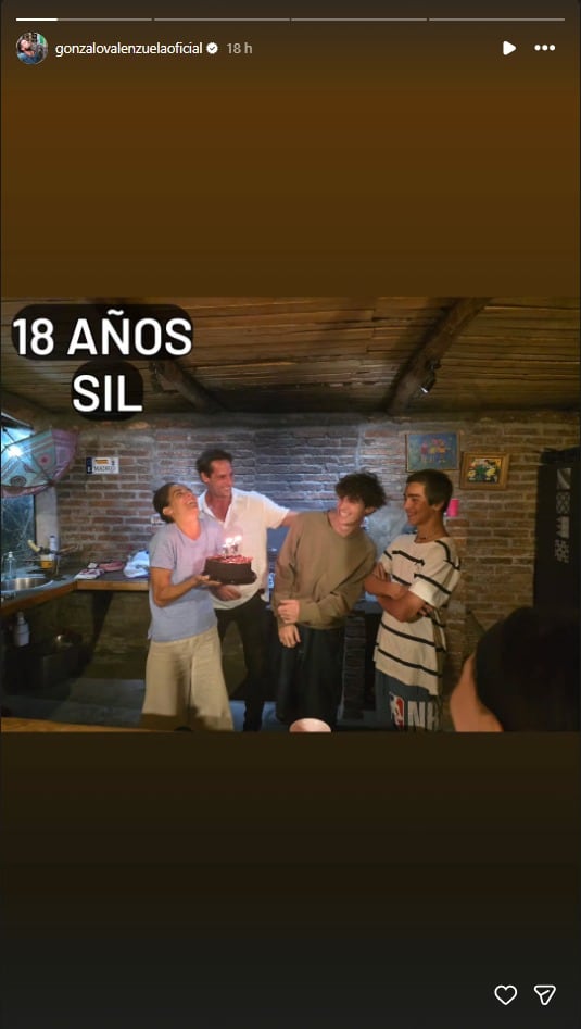 Juana y Gonzalo se mostraron juntos en el cumpleaños de Silvestre (Instagram)