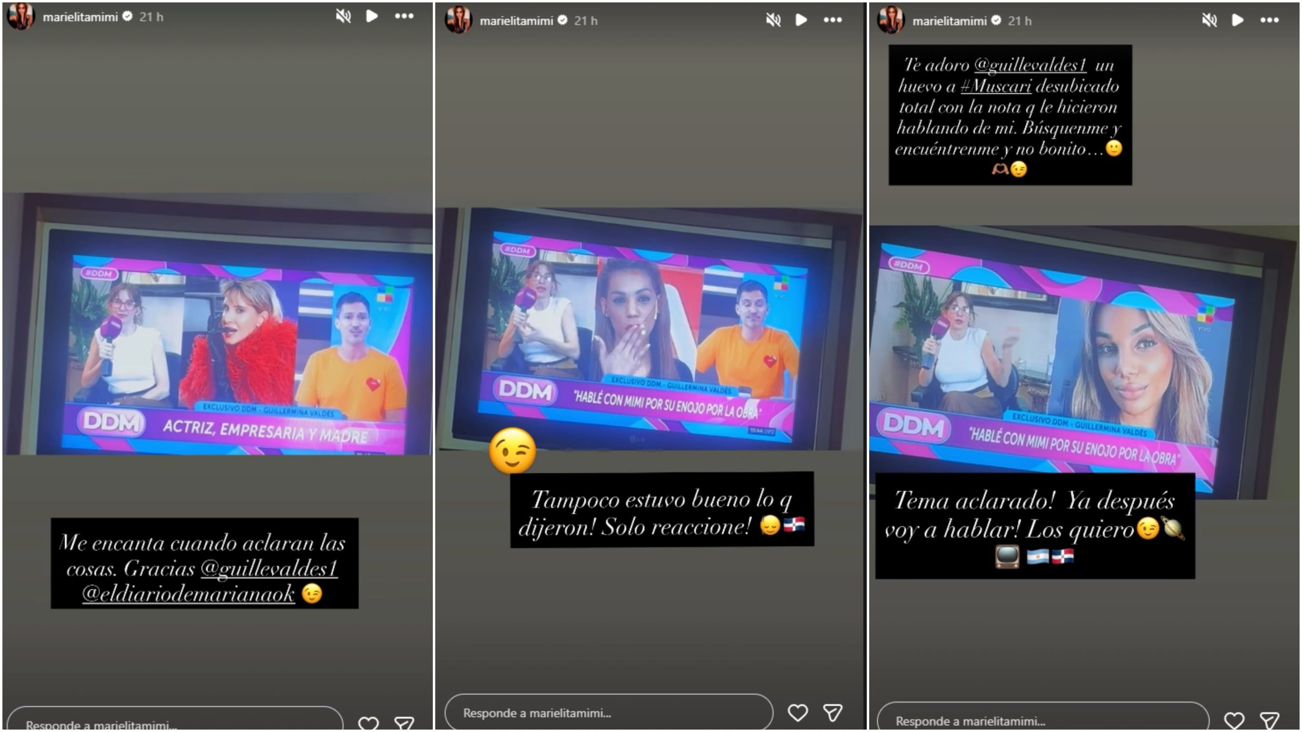 Guillermina Valdés contó que llamó a Mimi Alvarado luego del escándalo en el estreno de la obra de Muscari