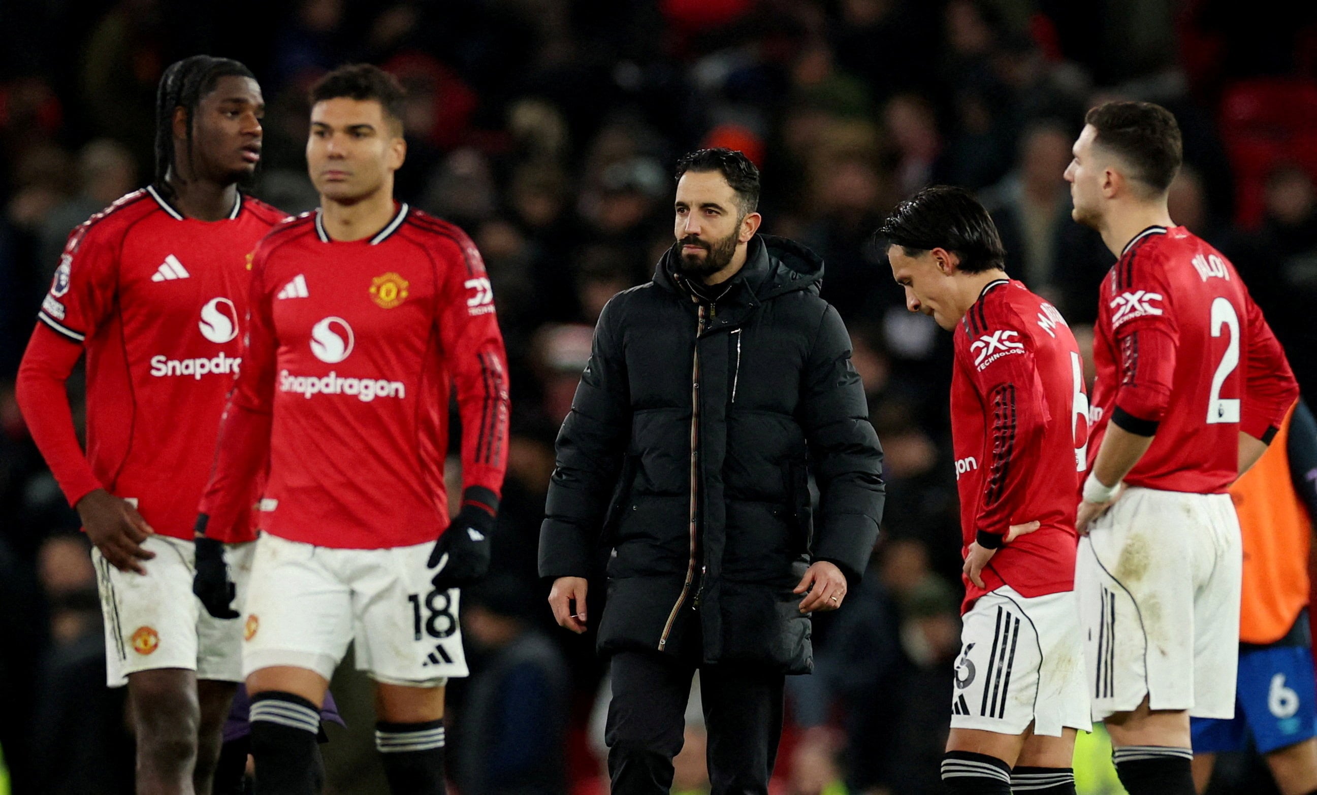 Manchester United no logró levantar cabeza durante el paso de Amorim por Old Trafford (Reuters)