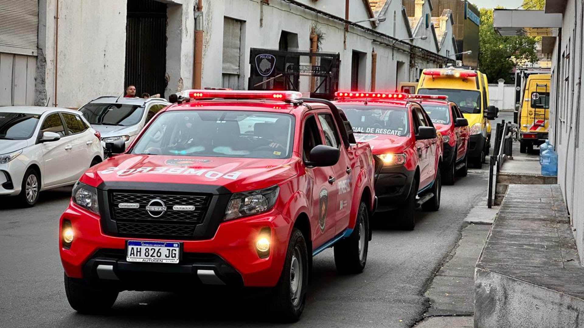 El envío desde CABA de dotaciones de bomberos hacia Chubut (Prensa GCBA)