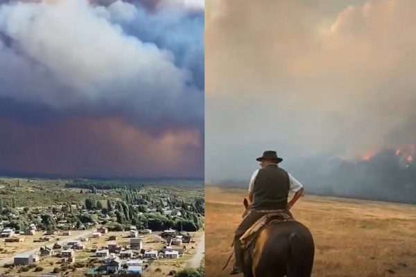 Incendios en Chubut: un foco en la zona de Cholila obligó a cerrar la Ruta Provincial 71