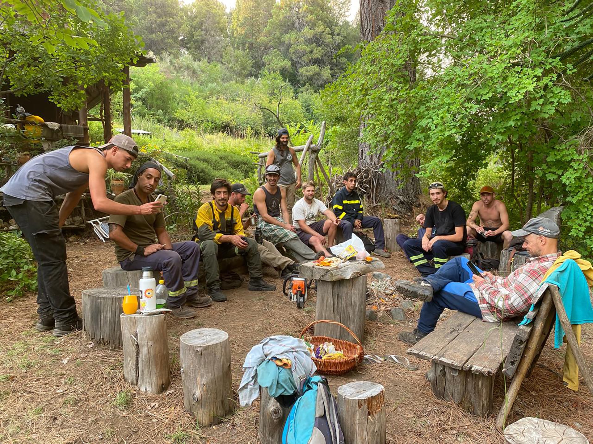 Parte de la brigada andina